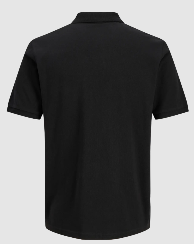 Jack & Jones Rush Logo Black Polo Shirt Black