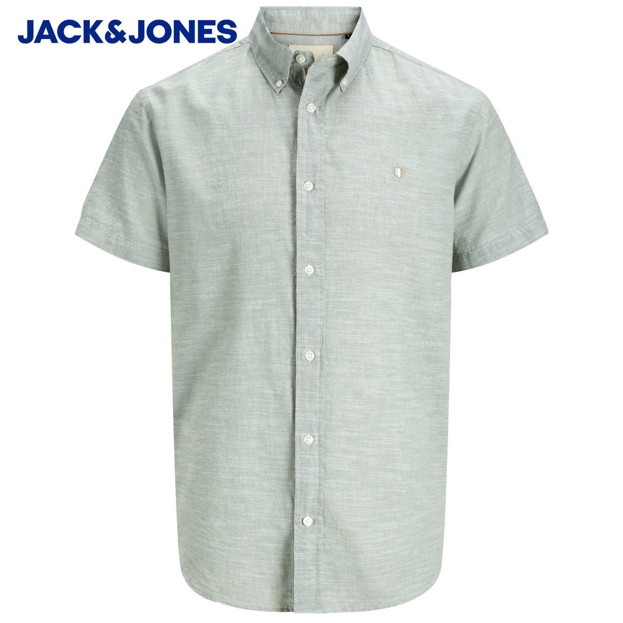 Jack & Jones Shield Linen Mix Hedge Green