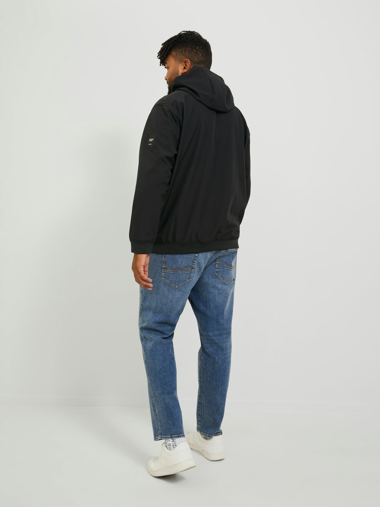 Jack & Jones Softshell Hooded Jacket Black