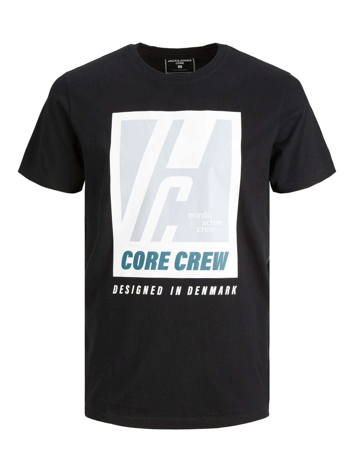 Jack & Jones Spring Logo Black Tee Black