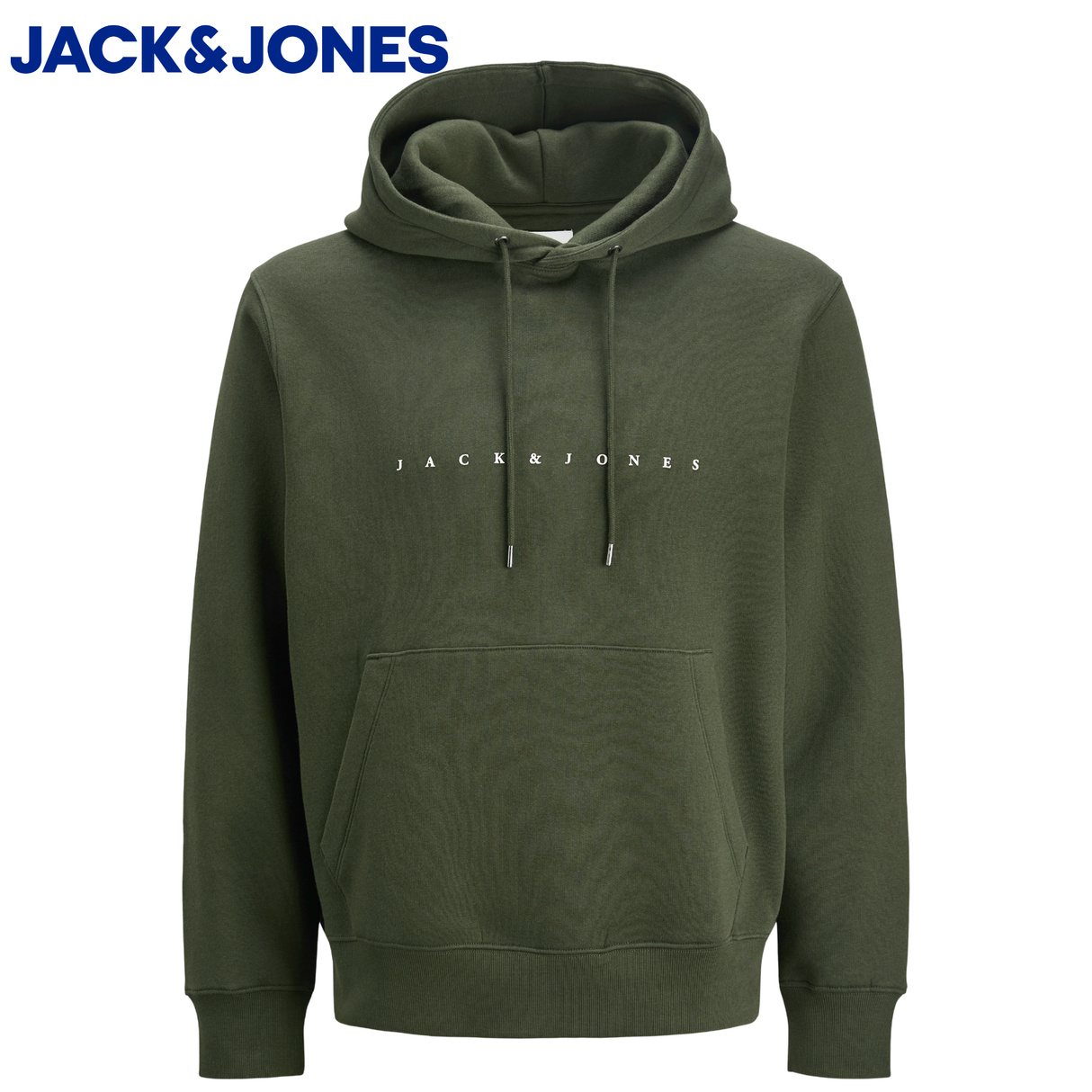 Jack & Jones Star Logo Green Hoodie Green