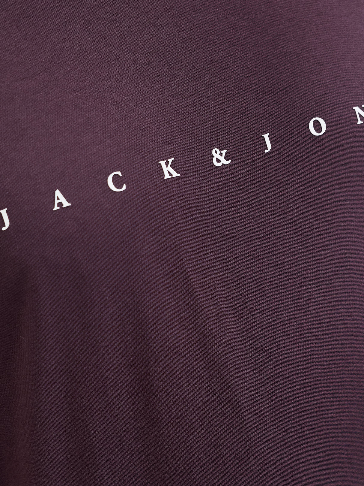 Jack & Jones Star Logo Plum T-Shirt Wine