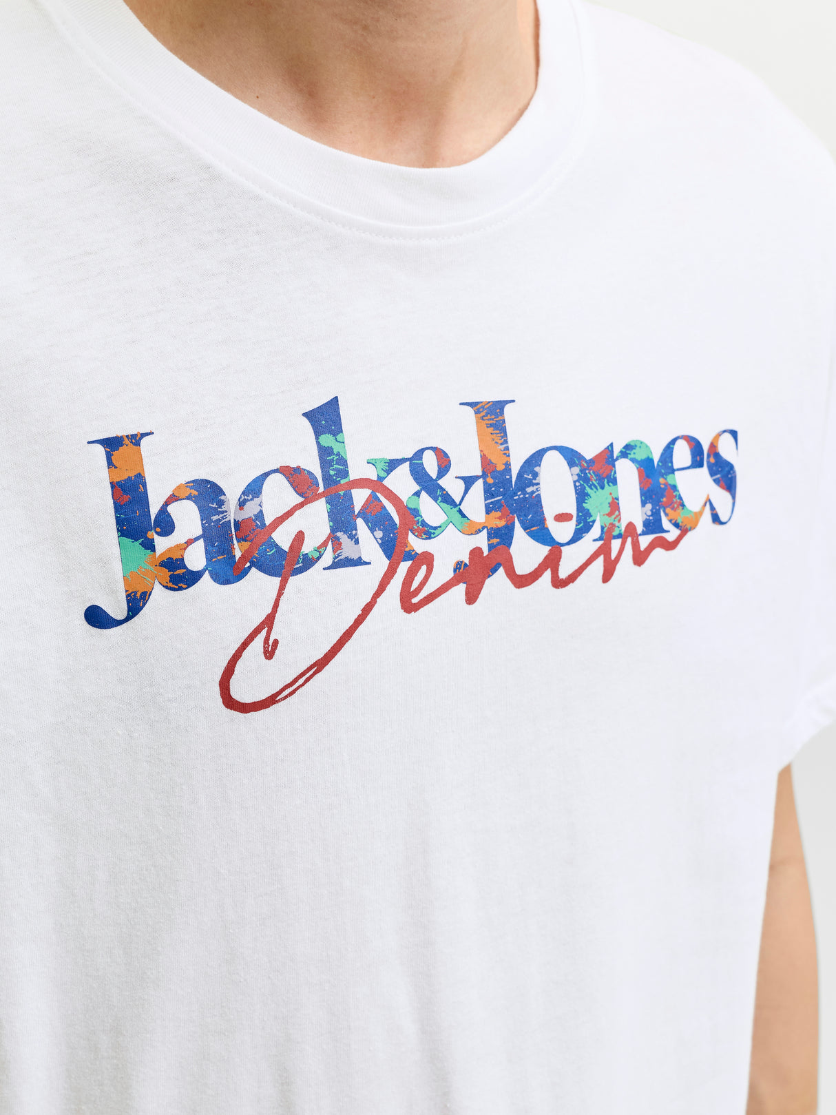 Jack & Jones Tom Logo White T-Shirt White