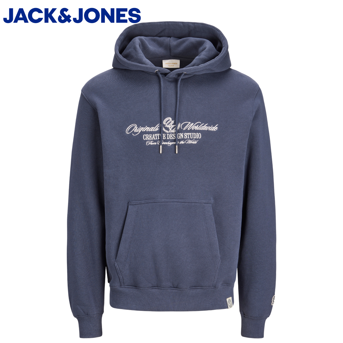 Jack & Jones Toronto Emblem Navy Hoodie Navy