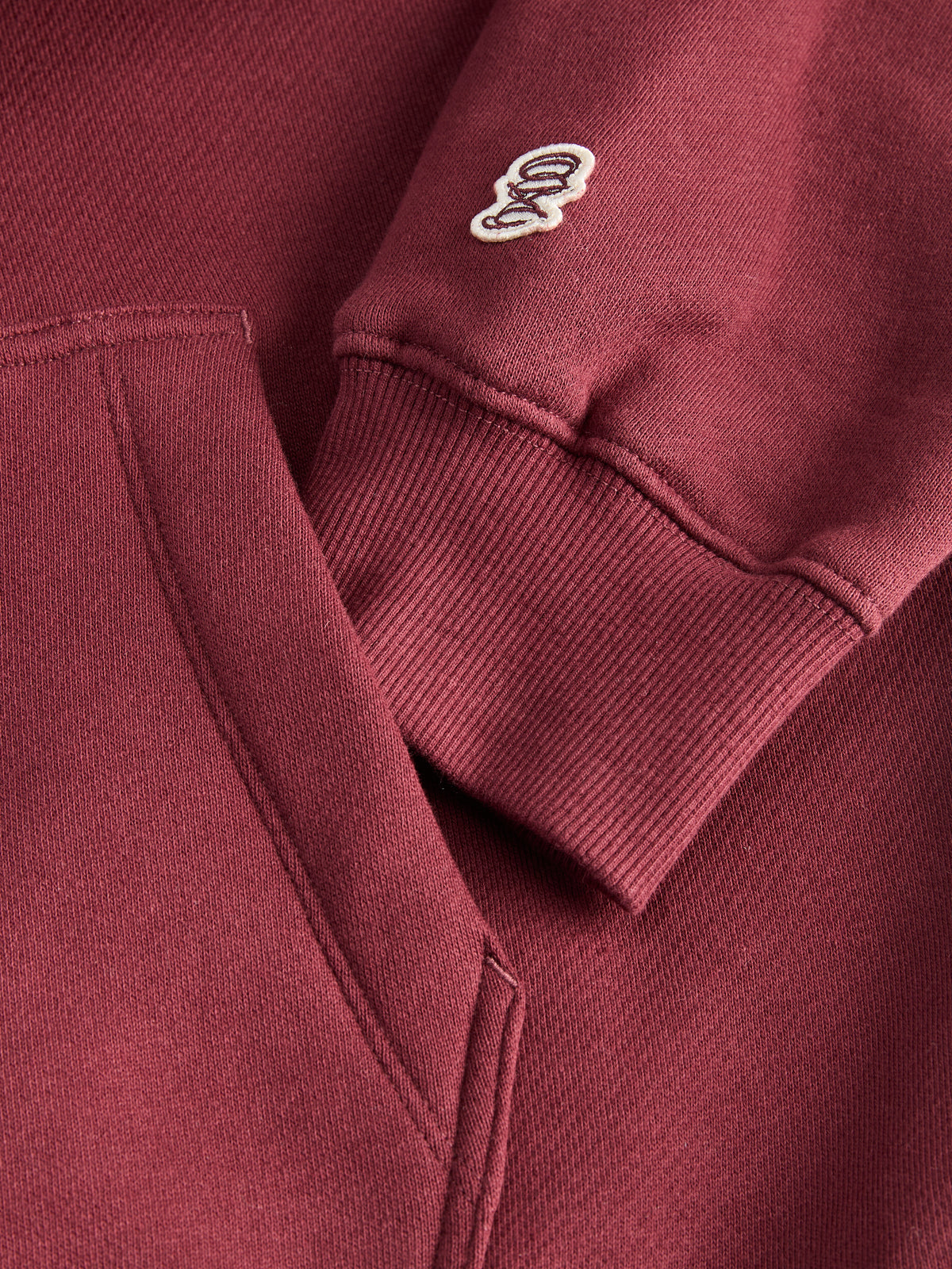 Jack & Jones Toronto Emblem Truffle Hood Red