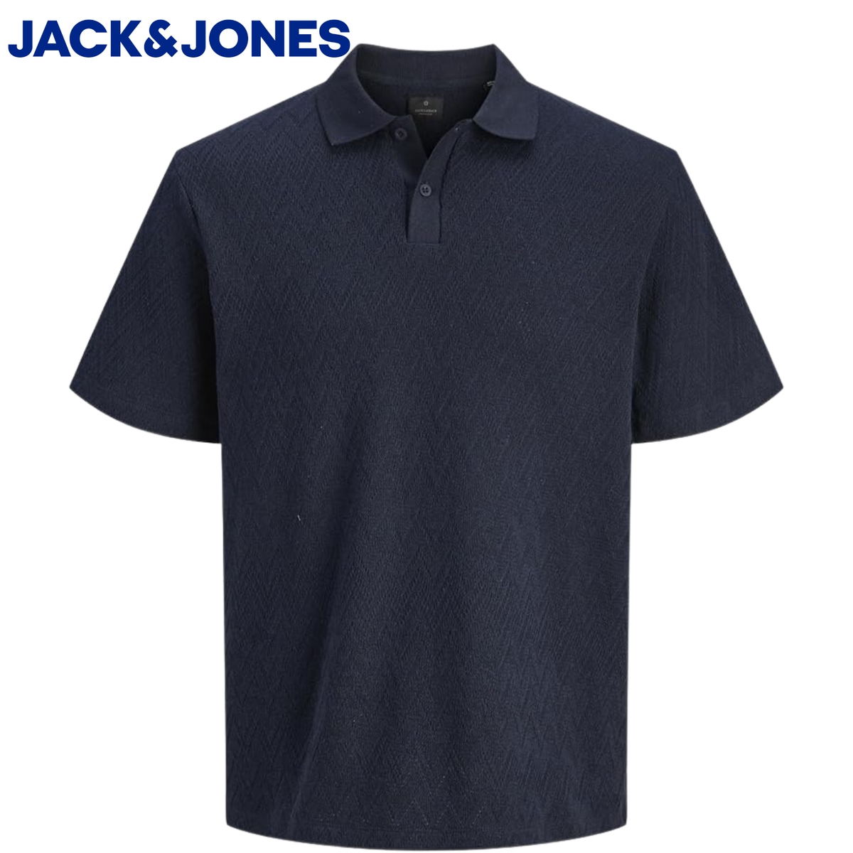 Jack & Jones Trenton Jacquard Polo Navy