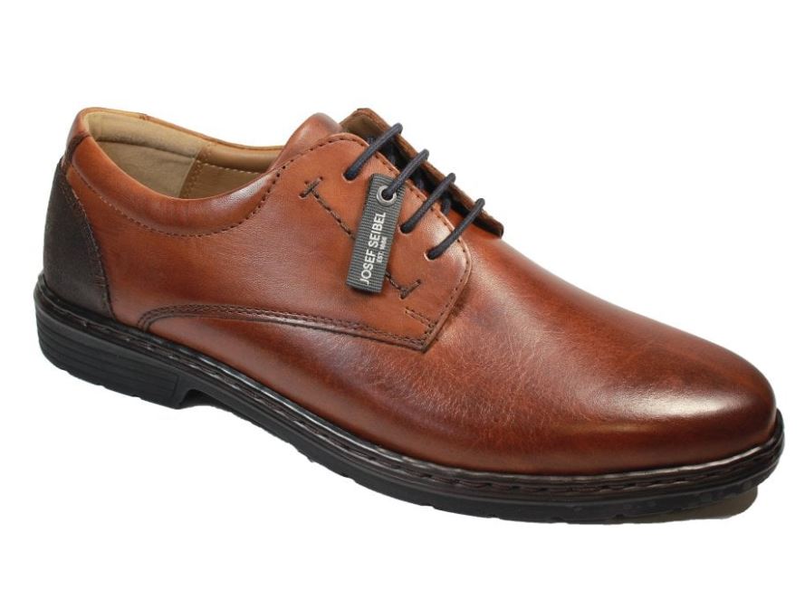 Josef Seibel Alastair 01 Cognac Laced Brown