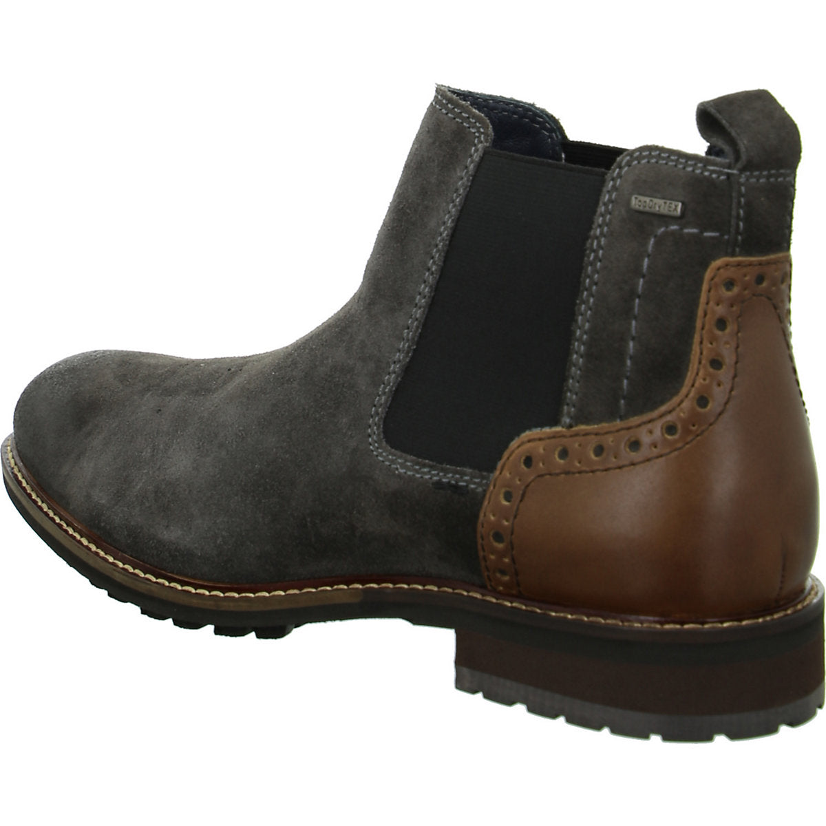 Josef Seibel Jasper Velour Asphalt Boot Grey