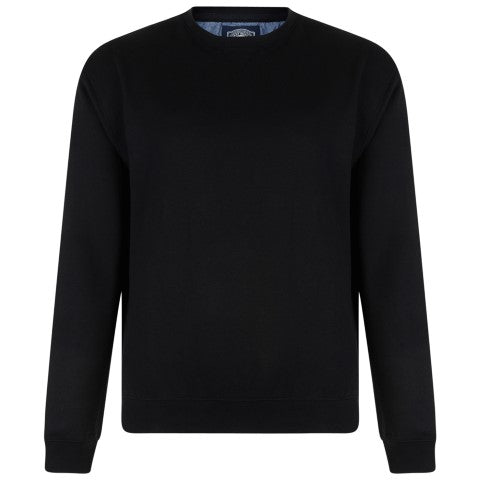 Kam X-Tall Black Crew Neck Sweatshirt Black