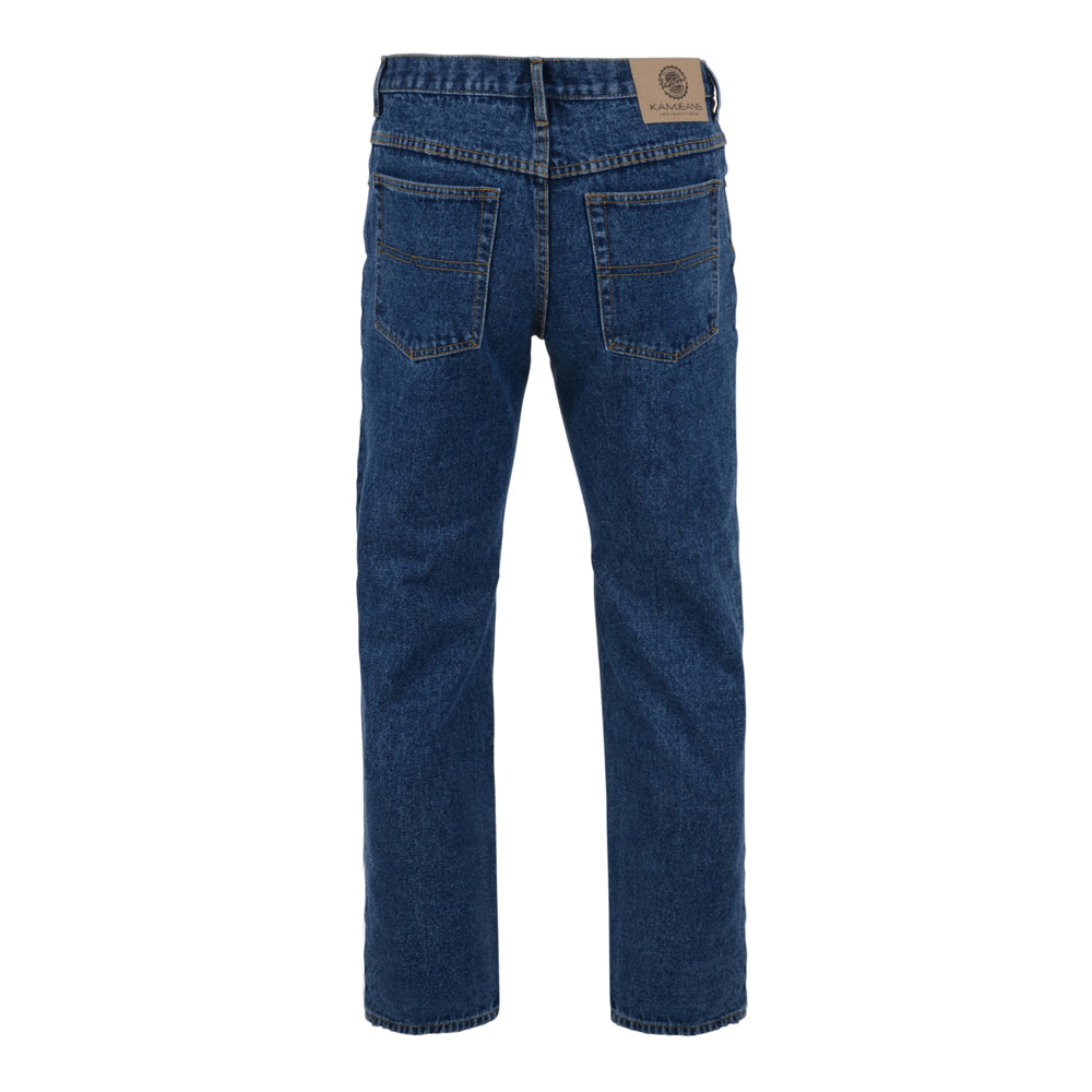 Kam Extra Tall Fit Stonewash Jeans Blue