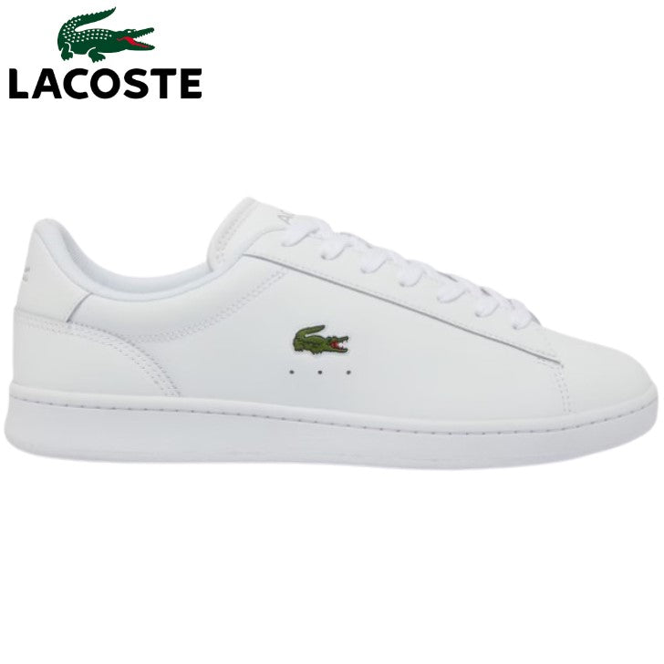 Lacoste Carnaby White Leather Lace Shoe White