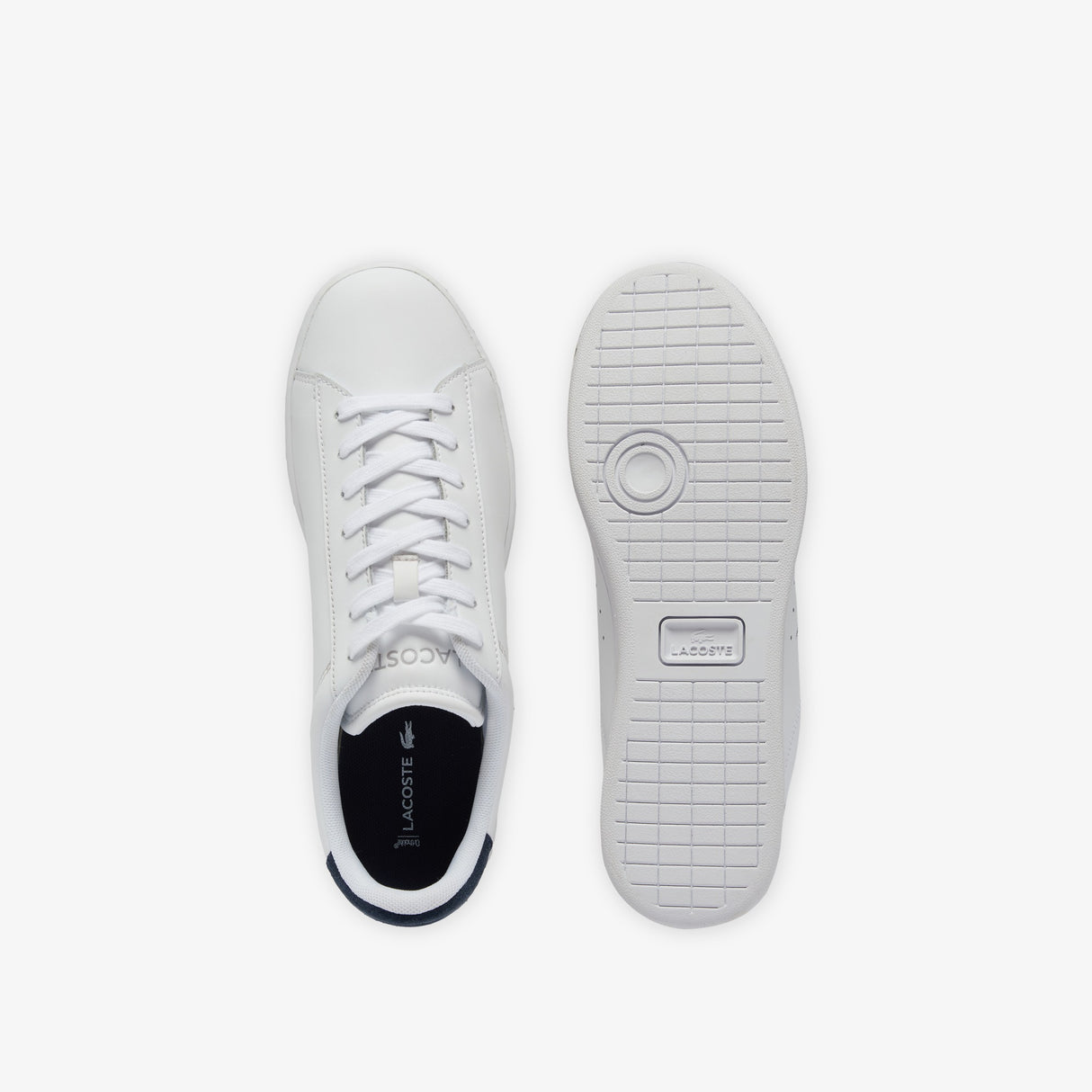 Lacoste Carnaby White & Navy Leather White