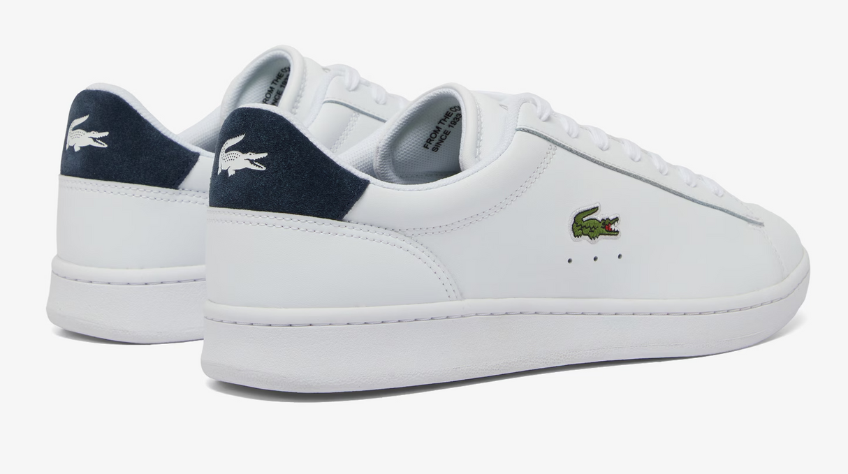Lacoste Carnaby White & Navy Leather White