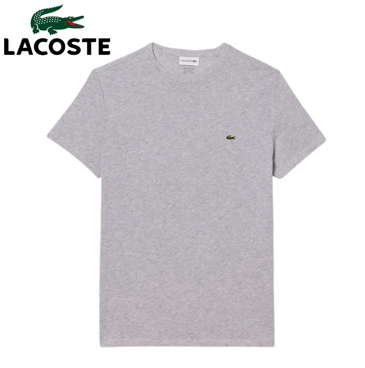 Lacoste Pima Cotton Crew Neck T-Shirt Grey