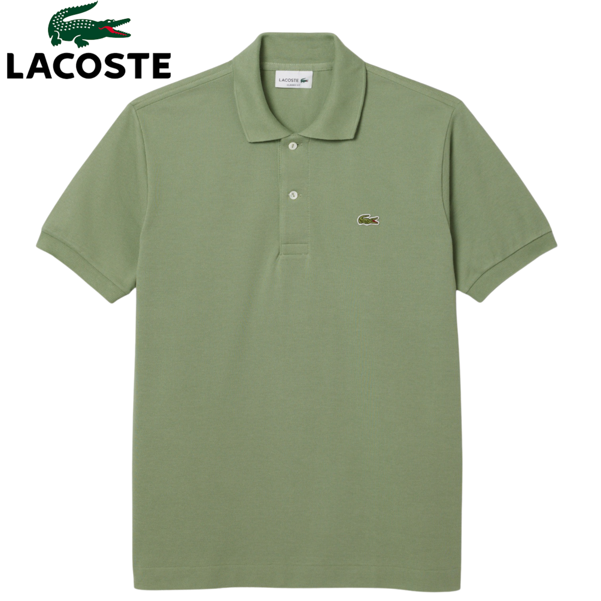 Lacoste Petit Pique Fir Green Polo Shirt Green