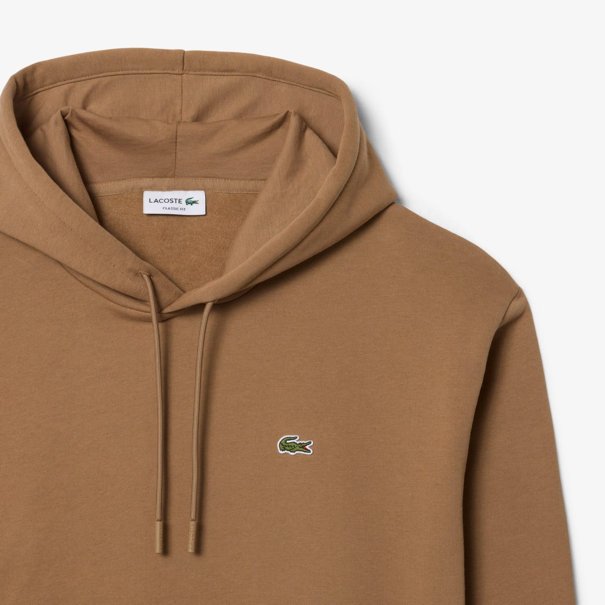 Lacoste Fleece Brown Hoddie Brown