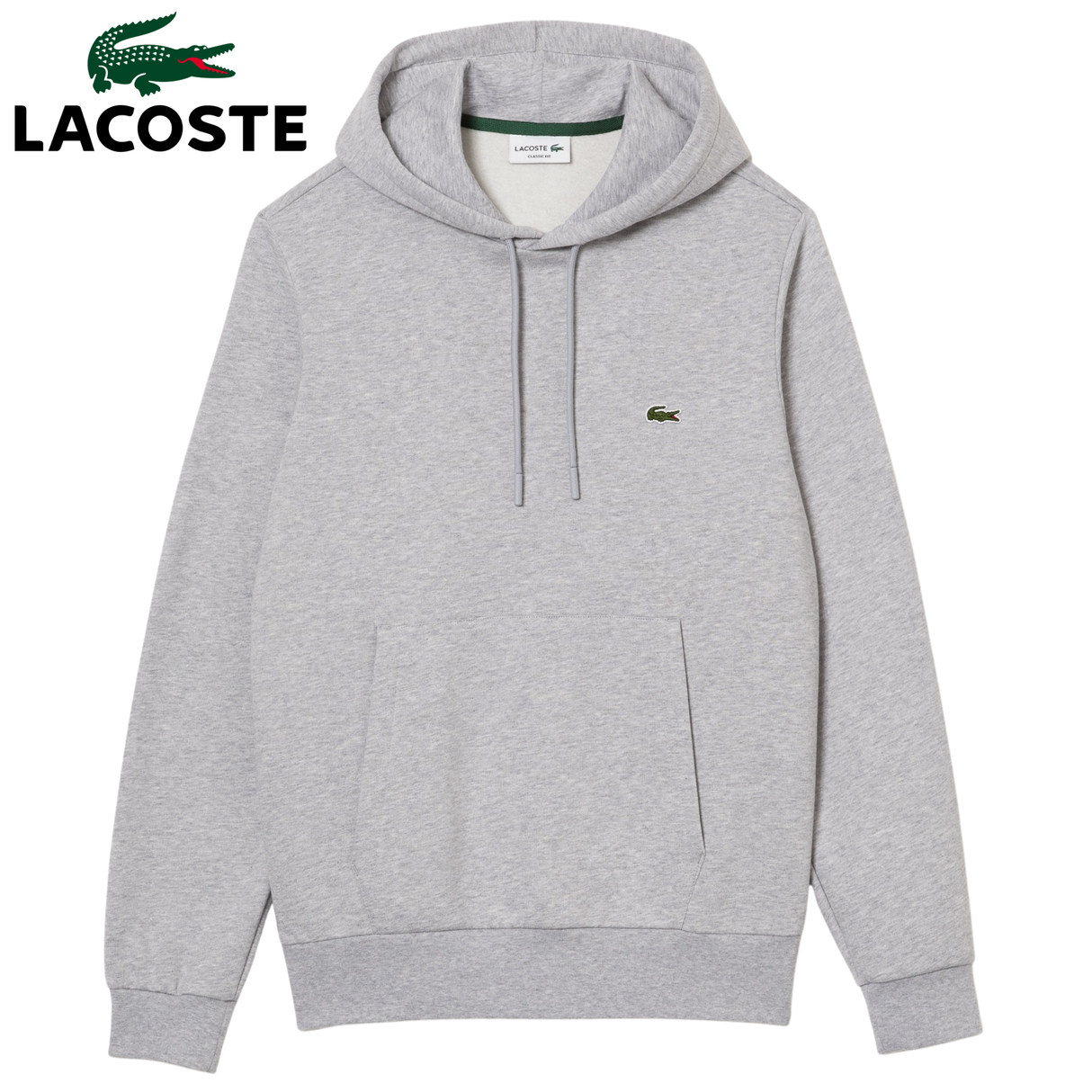 Lacoste Sweater Lined Grey Hoodie Grey