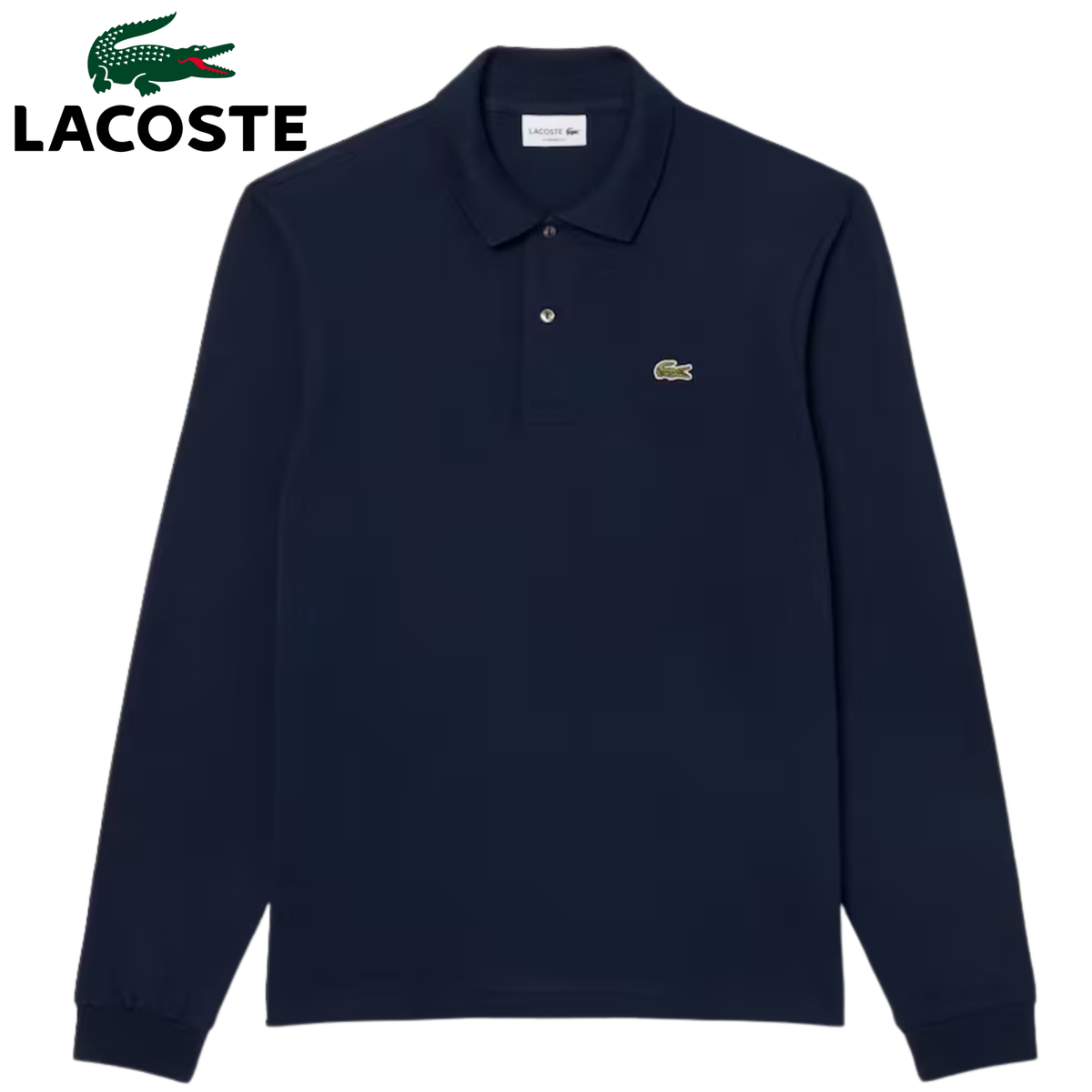 Lacoste Classic Fit Long Sleeve Polo Navy
