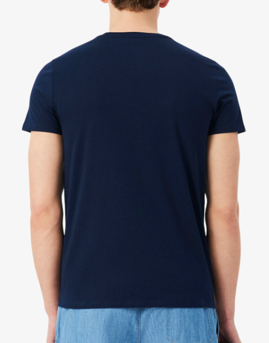 Lacoste Pima Cotton Crew Neck T-Shirt Navy