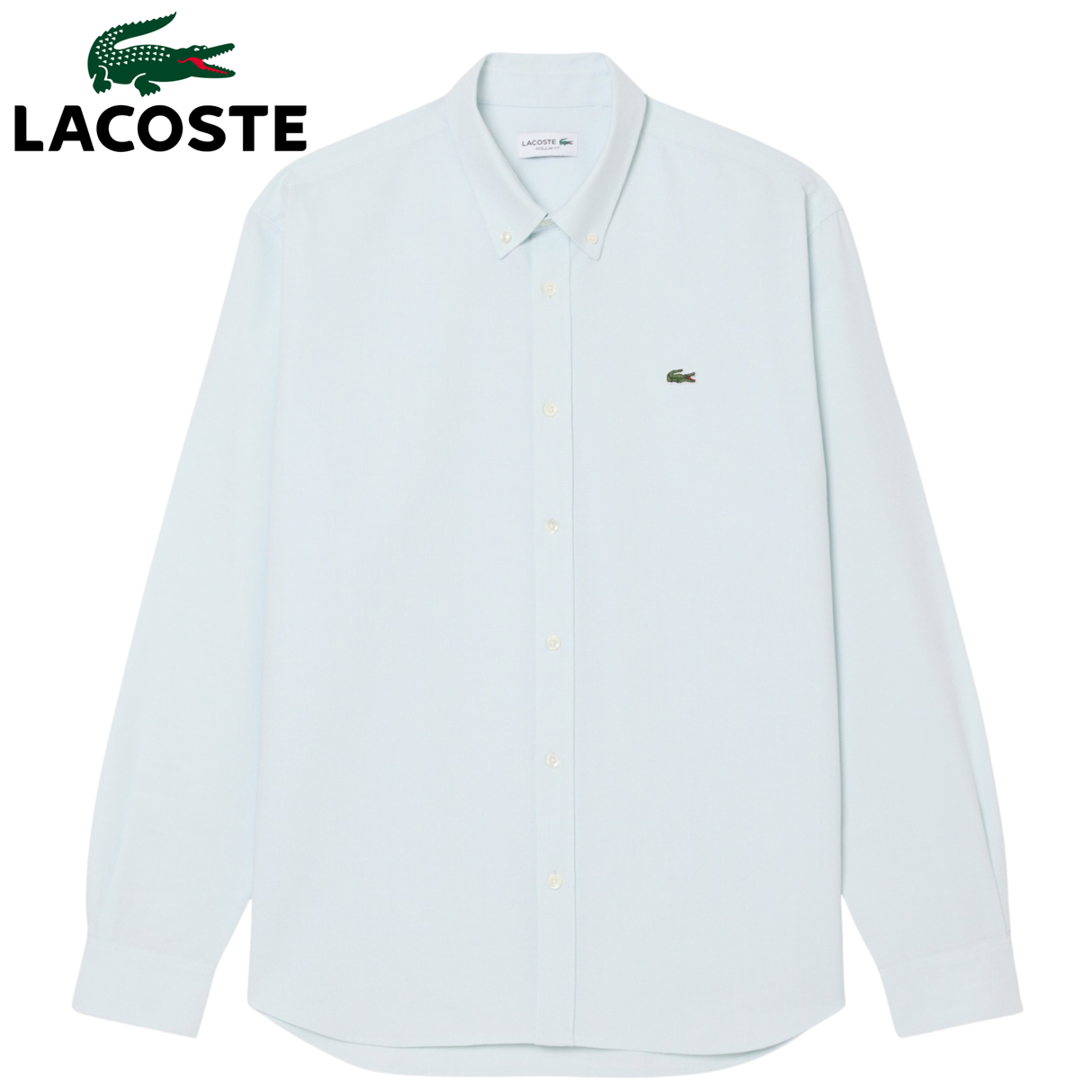 Lacoste Regular Fit Oxford Blue Shirt Blue