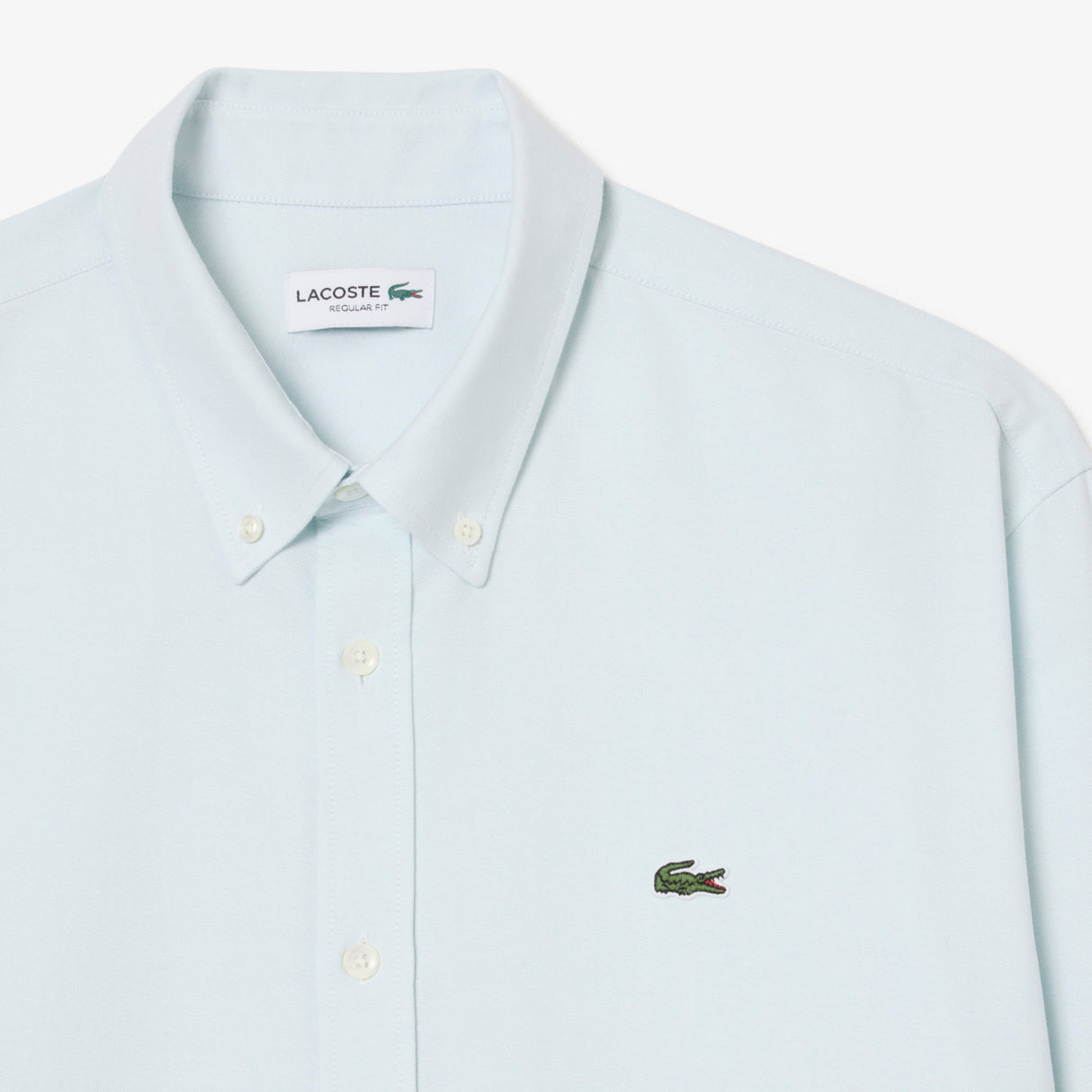 Lacoste Regular Fit Oxford Blue Shirt Blue
