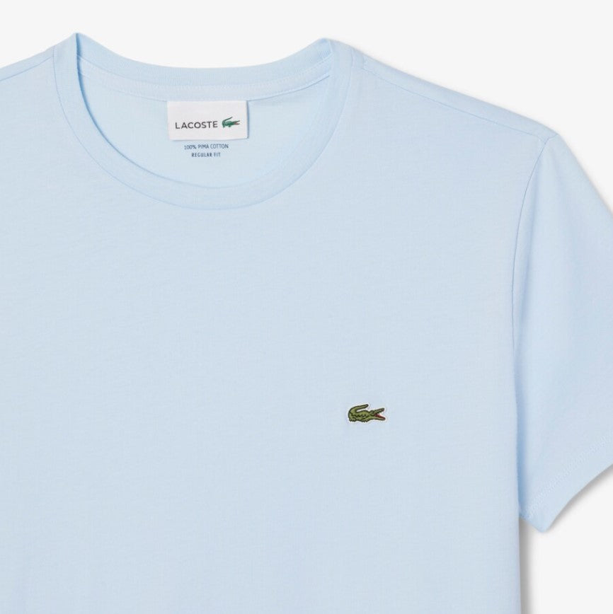 Lacoste Pima Cotton Crew Neck T-Shirt Blue
