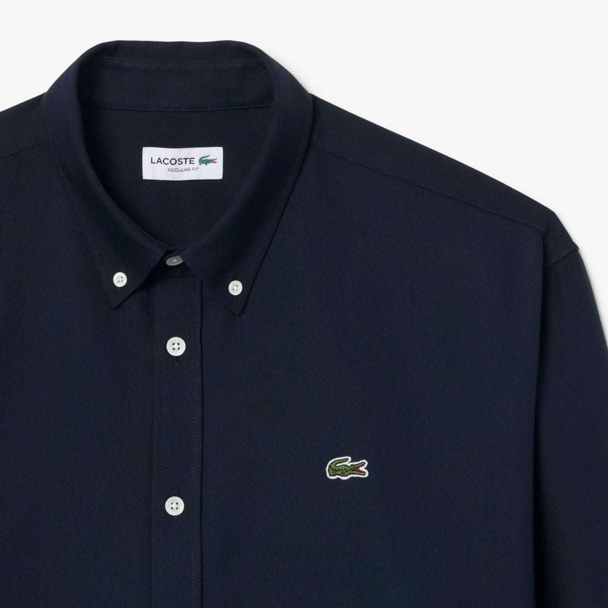Lacoste Regular Fit Oxford Navy Shirt Navy
