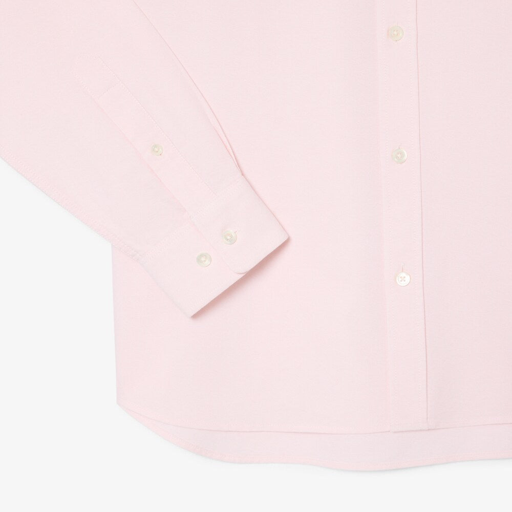 Lacoste Regular Fit Oxford Pink Shirt Pink