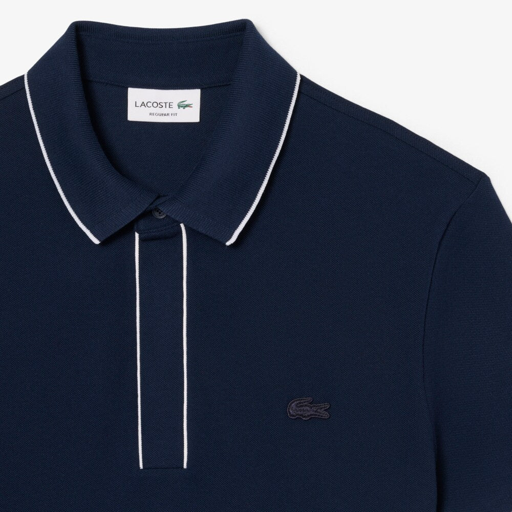 Lacoste Paris Piqué Navy Polo Shirt Navy