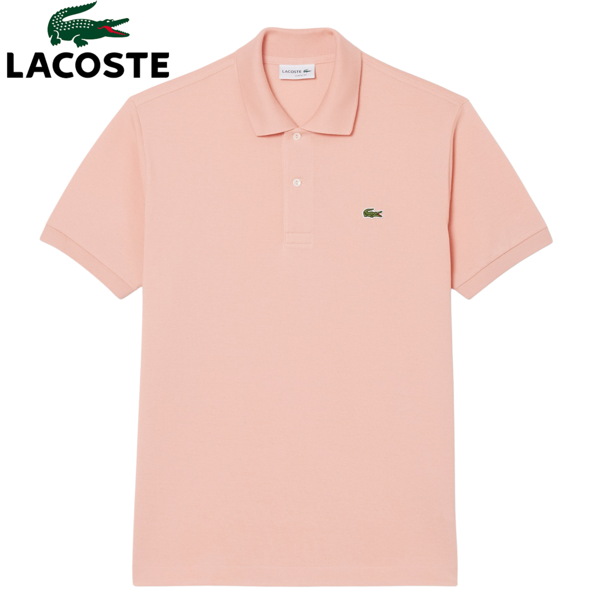 Lacoste Petit Pique Salmon Polo Orange