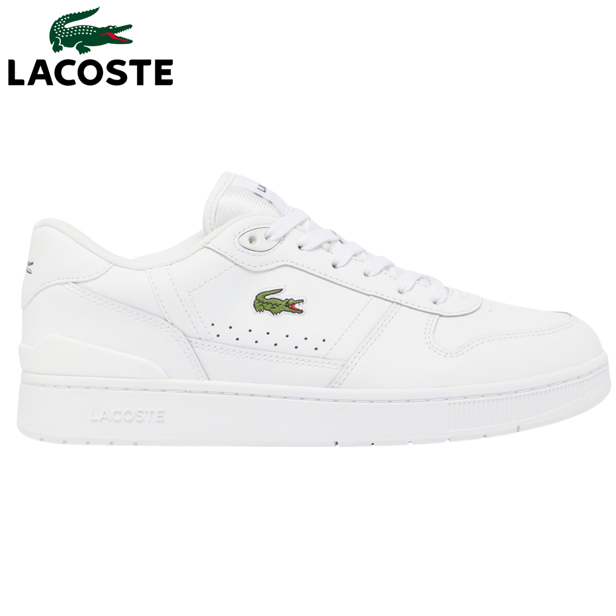 Lacoste T-Clip Leather White Sneakers White