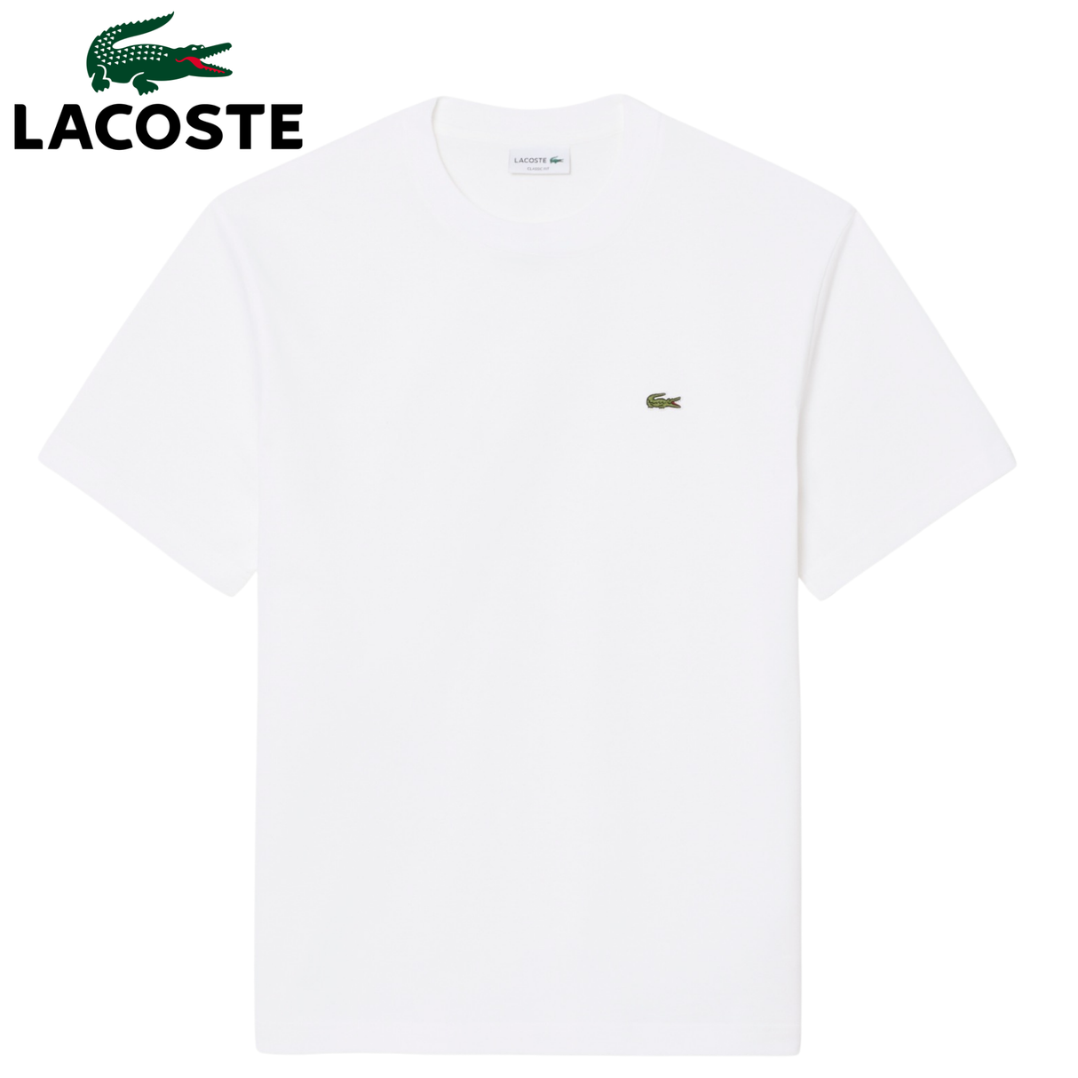 Lacoste Cotton Crew Neck T-Shirt White