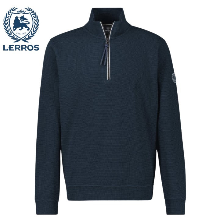 Lerros Quarter Zip Classic Navy Sweater Navy