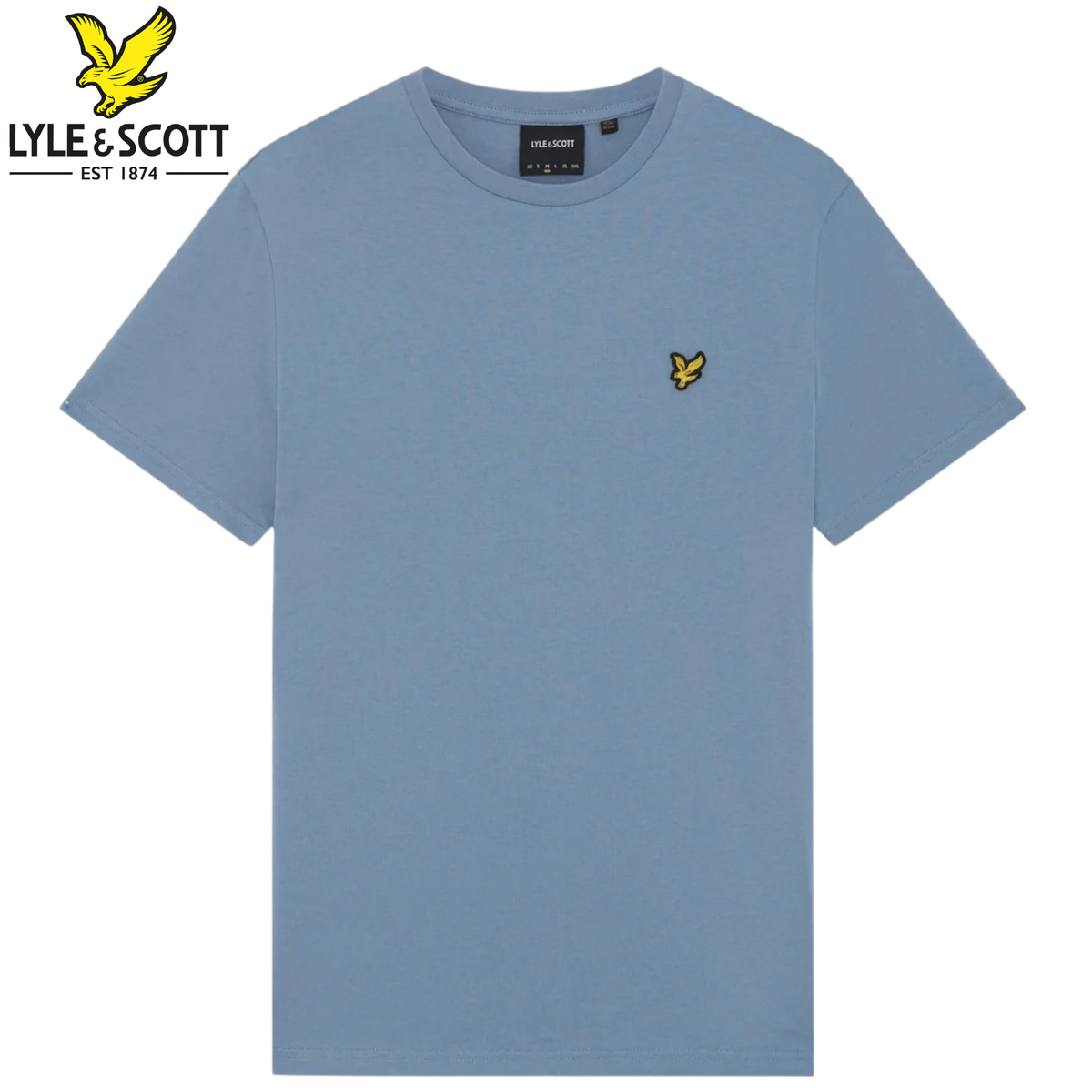 Lyle & Scott Plain Power Blue T-Shirt Blue