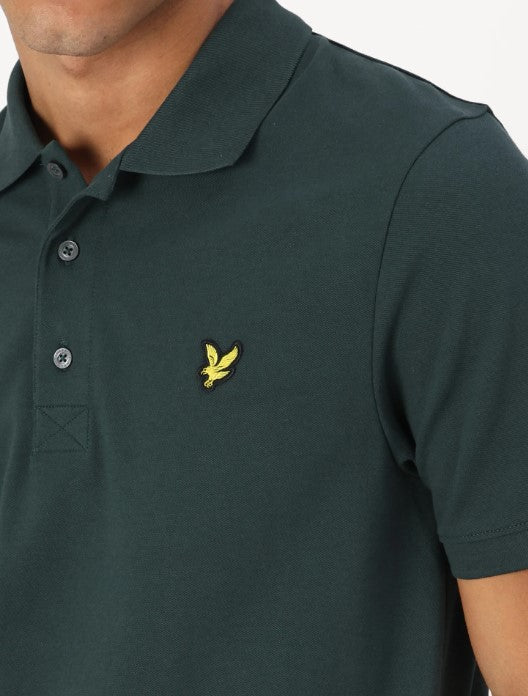 Lyle & Scott Classic Argyle Teal Polo Green