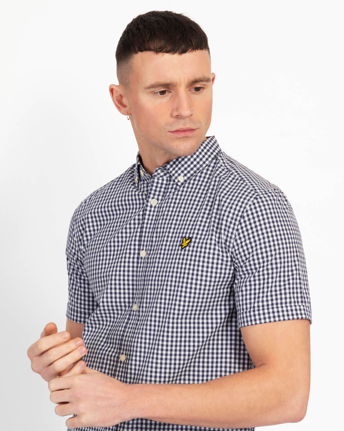Lyle & Scott Gingham Blue Check Shirt Blue