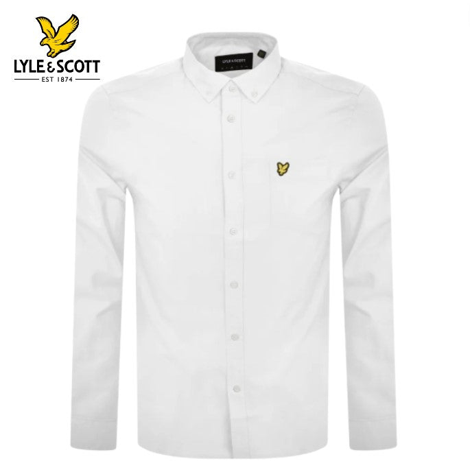 Lyle & Scott Oxford White Long Sleeve White