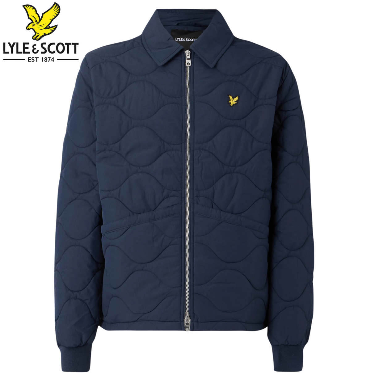 Lyle & Scott Ripstop Quilted Zip Jacket Navy