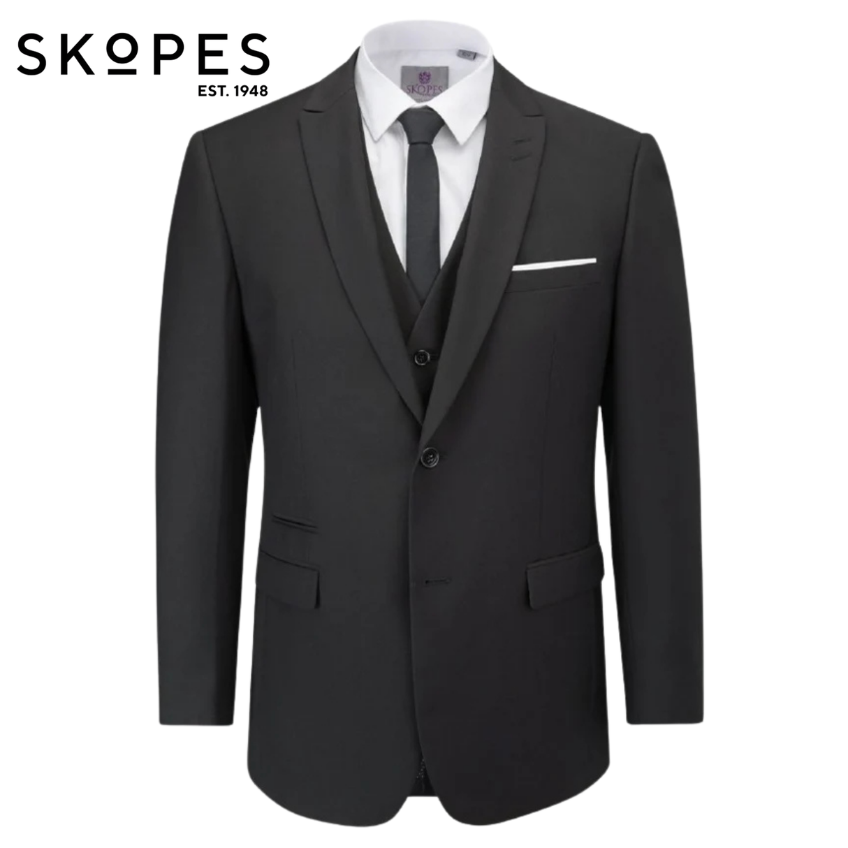 Skopes Madrid Black Suit Jacket Black