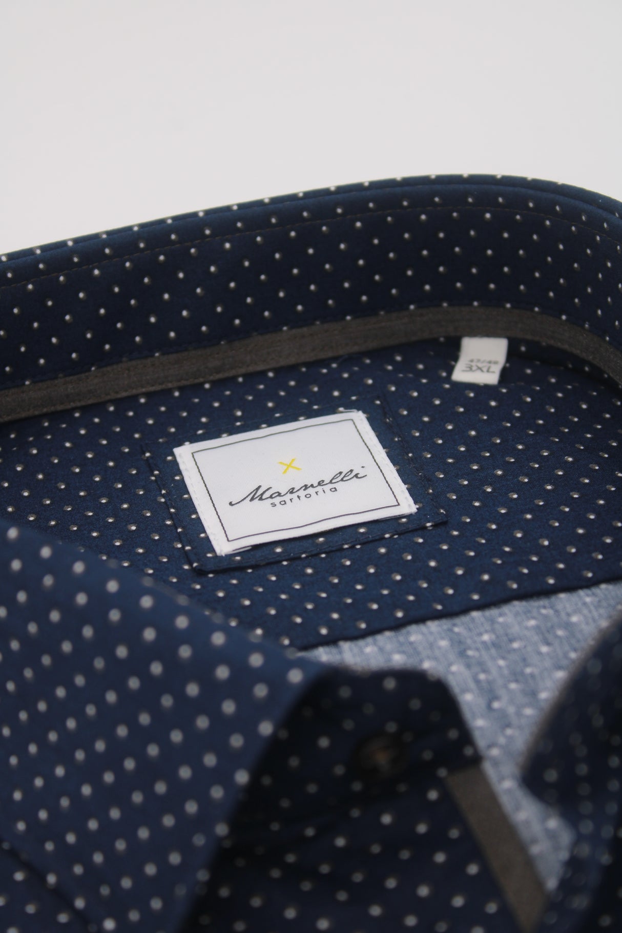 Marnelli Micro Spot Navy Shirt Navy