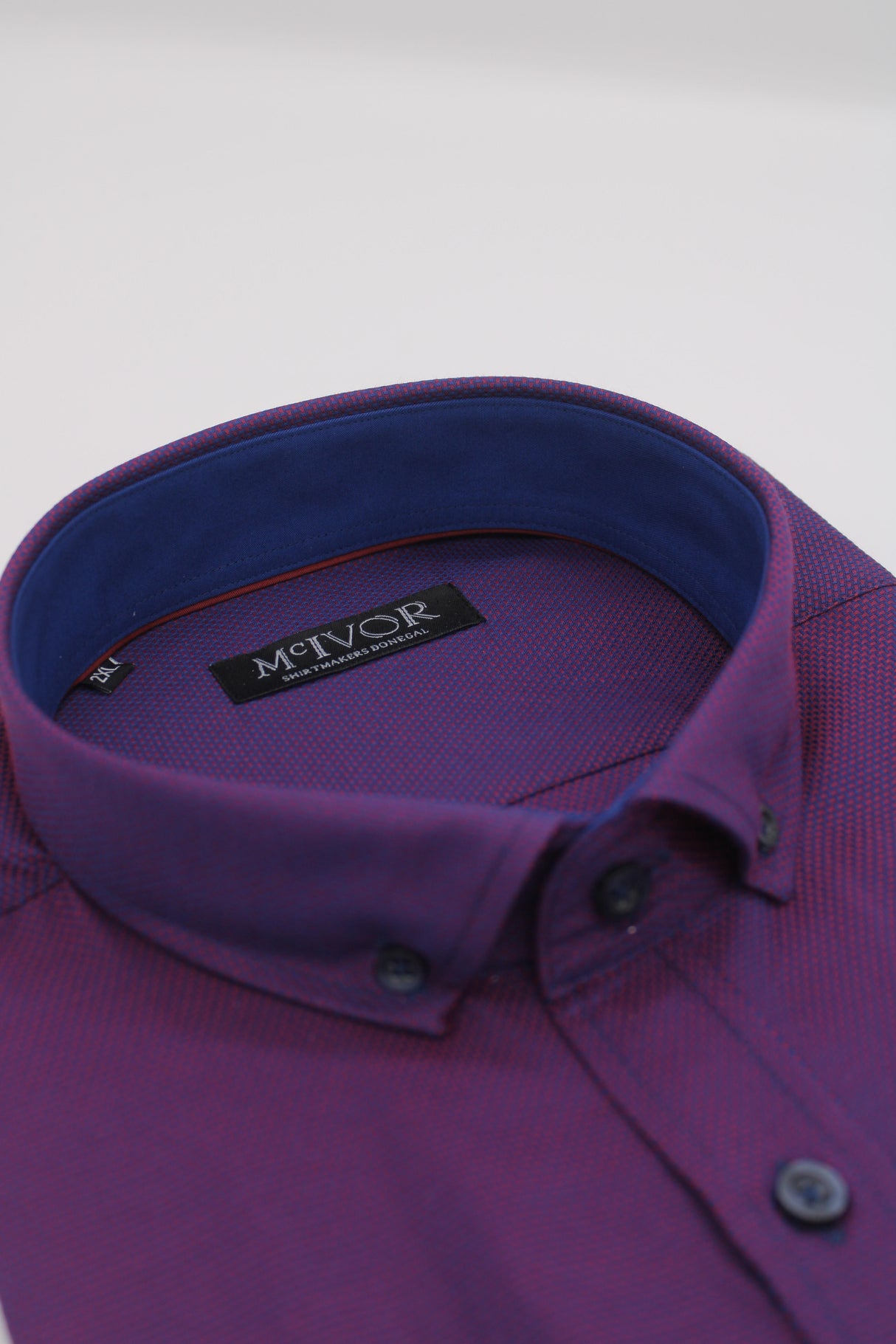 Mc Ivor Tony Wine Detail Shirt Wine