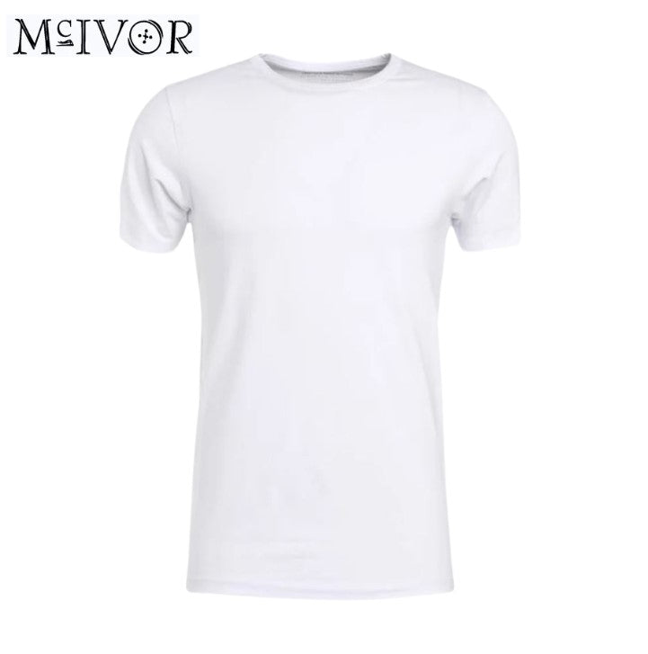Mc Ivor Crew Neck White T-Shirt White