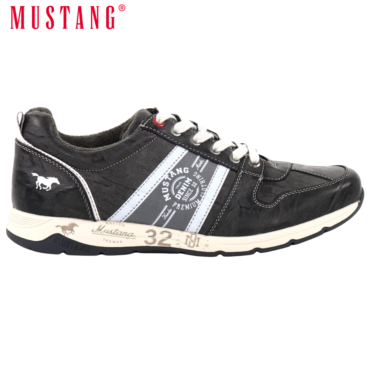 Mustang 32 Navy Laced Sneakers Navy
