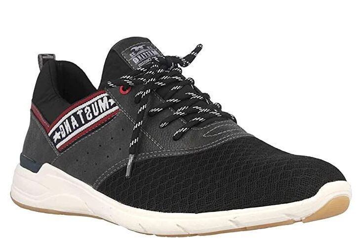Mustang Black Mesh Shoes Black