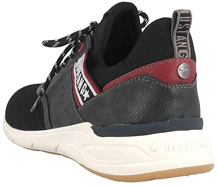 Mustang Black Mesh Shoes Black