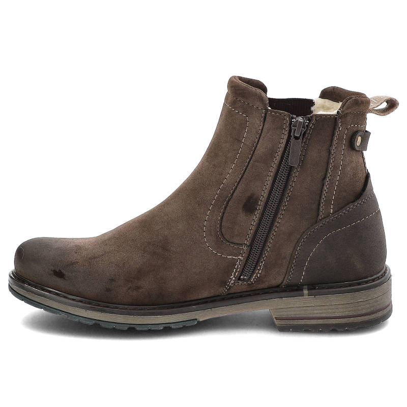 Mustang Side Zip Brown Chelsea Boot Brown