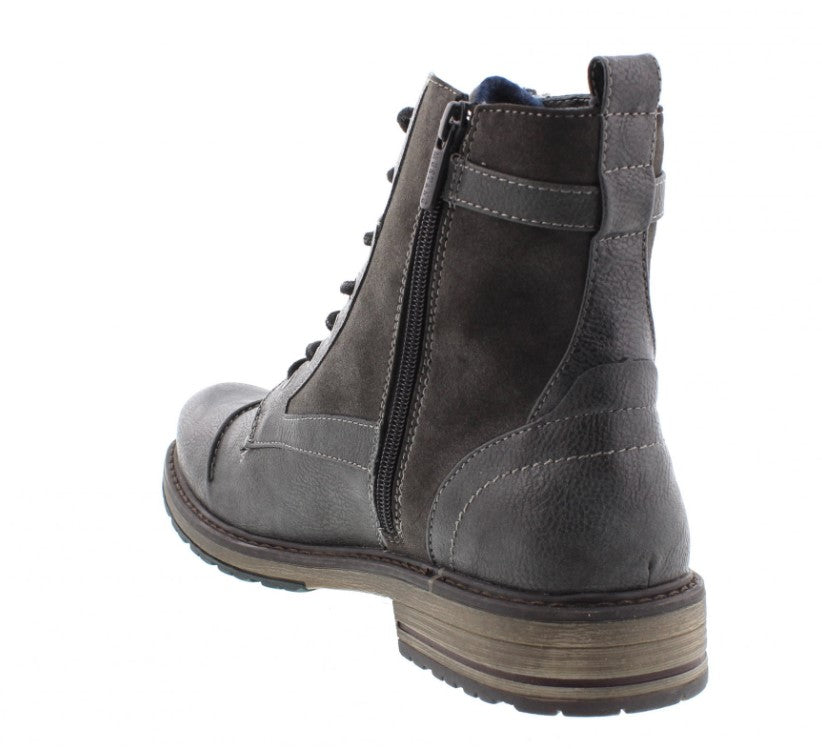 Mustang Side Zip Graphite Boots Grey