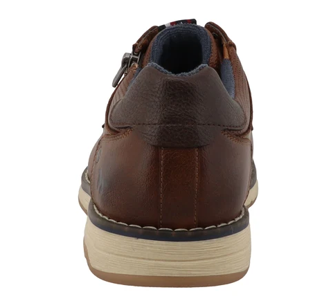 Mustang Oxford Side Zip Brown Shoes Brown