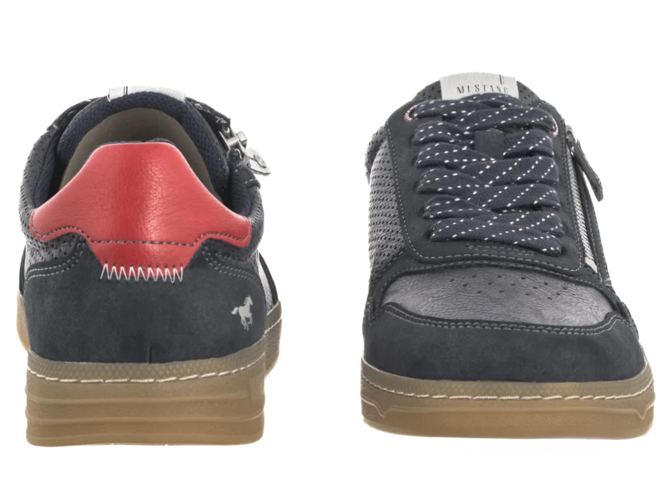 Mustang Sarenza Navy Zip Shoe Navy
