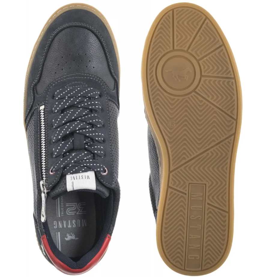 Mustang Sarenza Navy Zip Shoe Navy